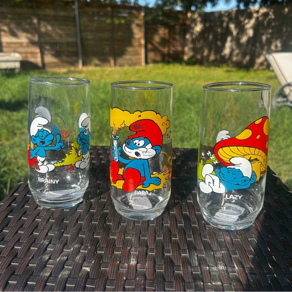Smurfs Character Glass Set